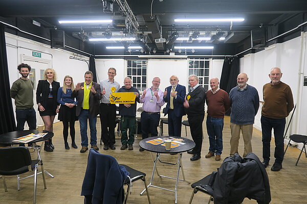 13 Exeter Lib Dems at the Campaign and Manifesto Launch in March 2022