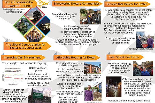Summary of Exeter Lib Dems Manifesto 2026