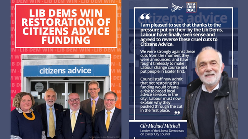 Citizens Advice Exeter win summary graphic