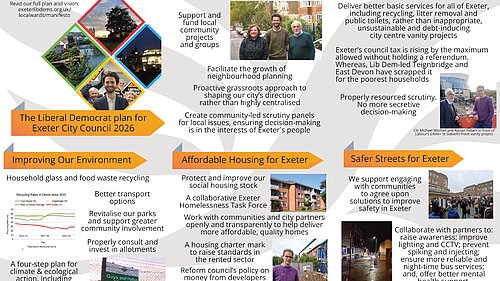 Summary of Exeter Lib Dems Manifesto
