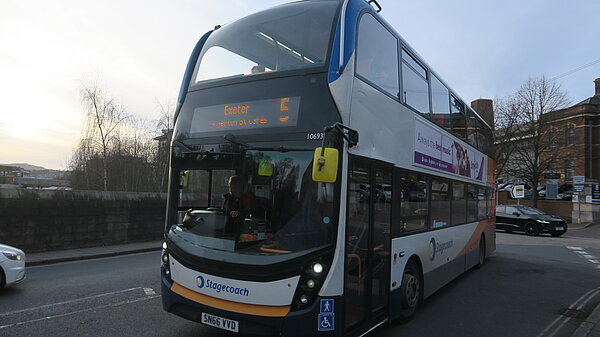Number 5 bus in Exeter